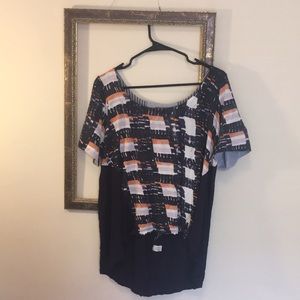 Anthropologie One September Blue Top